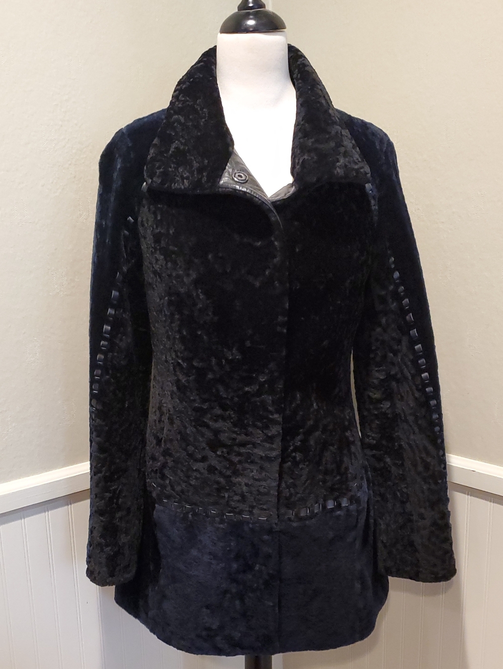 Autunno Shearling Fur Colorblock Jacket